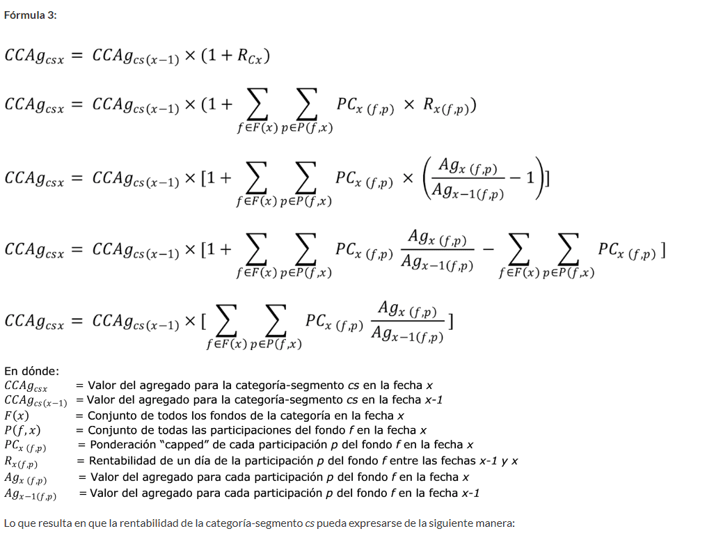 Fórmula 3 — construcción de series CCAg